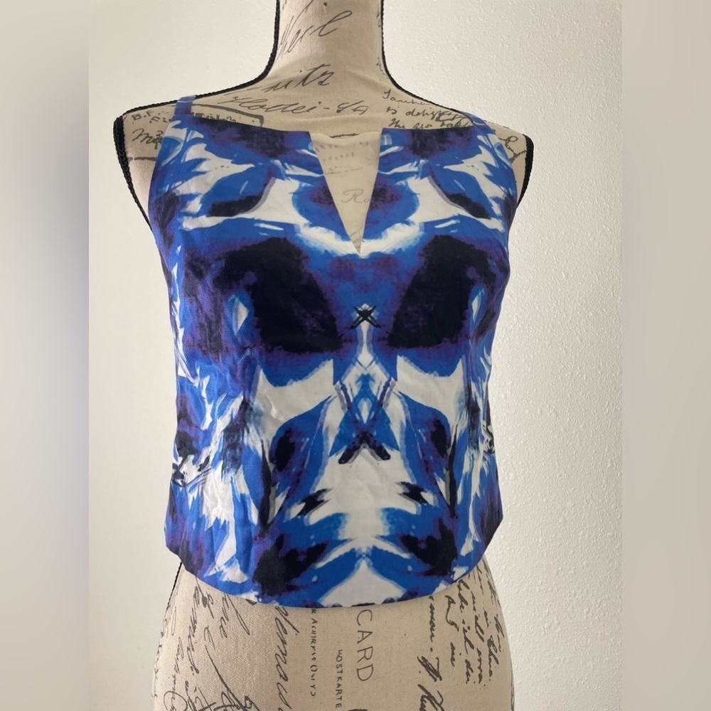 🧨Milly NWT Floral Mirage Print Crop Top SZ 2